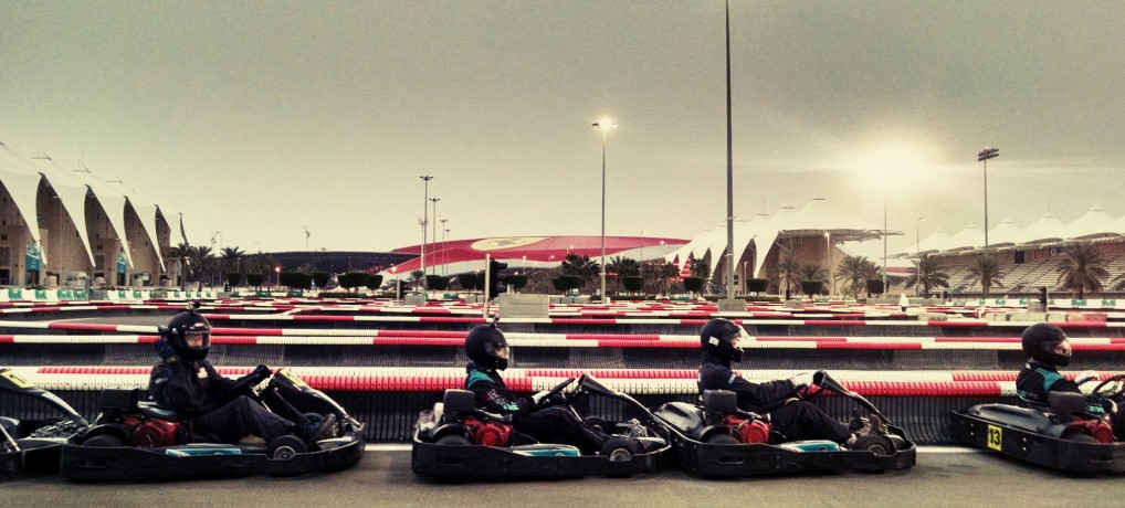 Karting at Yas Marina Kartzone in Abu Dhabi